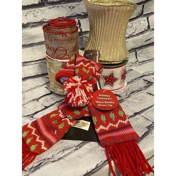 Mixed Lot Vintage Rolls Holiday Christmas Ribbon/Very Beautiful Ribbons! - Picture 3 of 4